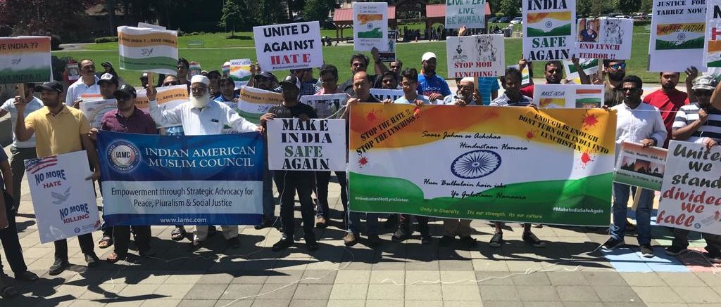 Indian Americans Protest Surge in Attacks on Minorities - IAMC